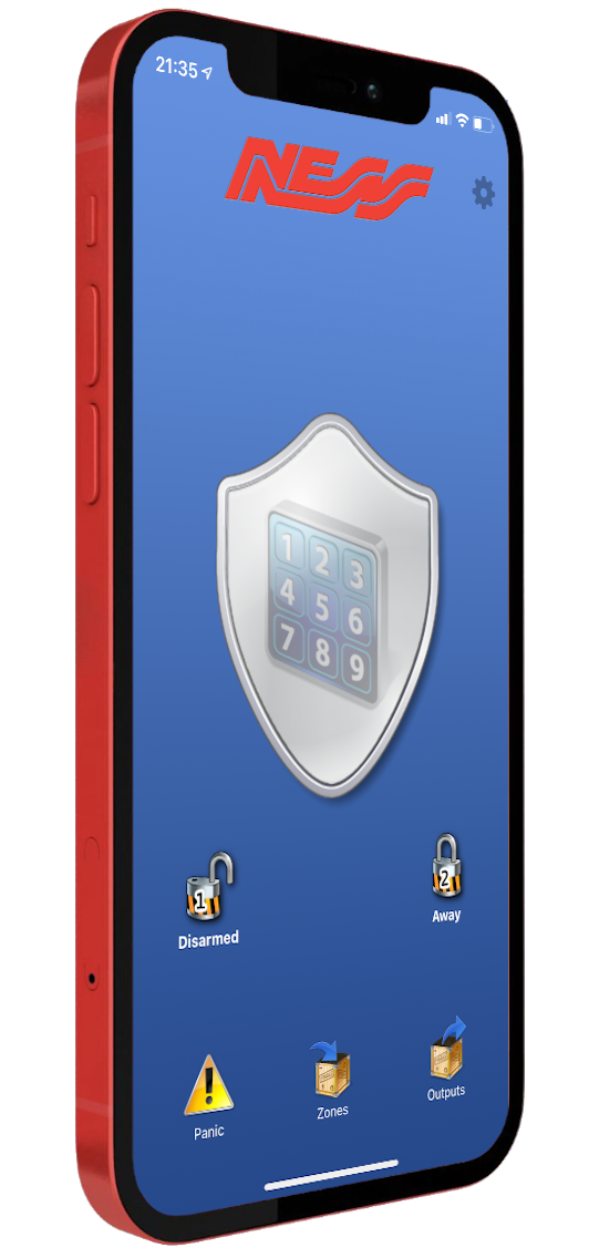 An iPhone displaying alarm control app